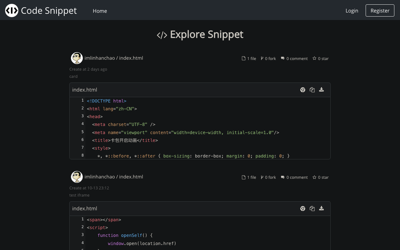 Code Snippet