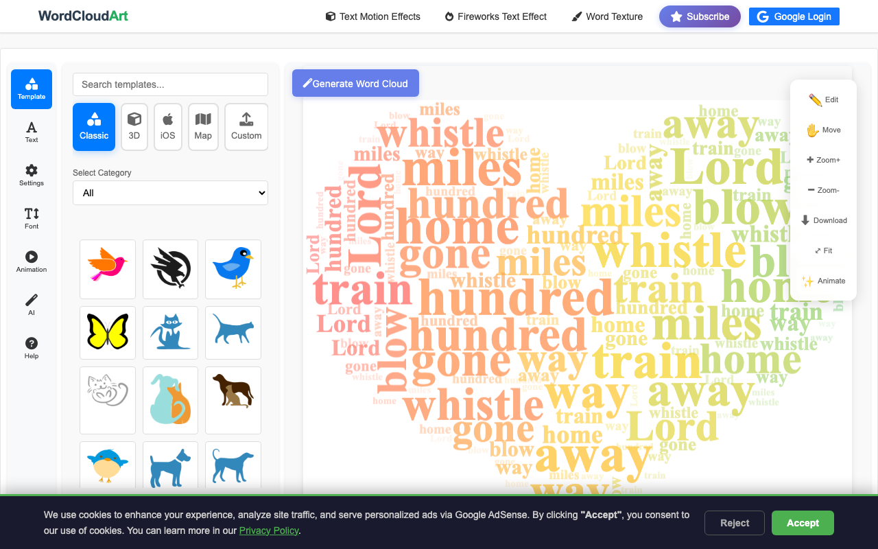 Word Cloud Art