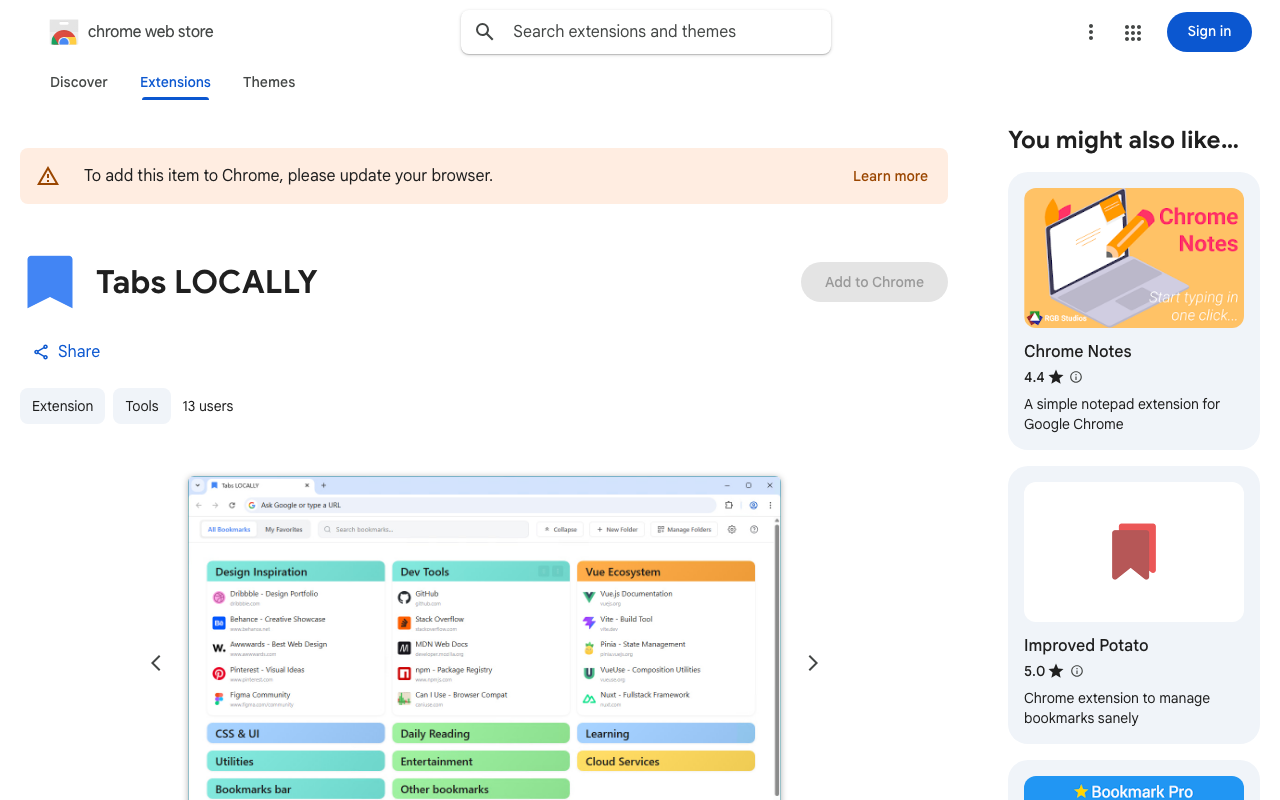 Tabs LOCALLY
