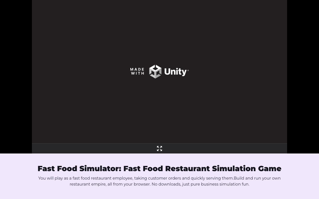 Fast Food Simulator