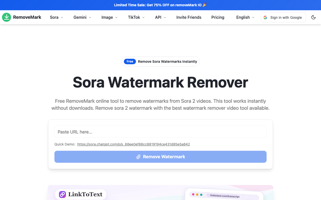 Sora Watermark Remover