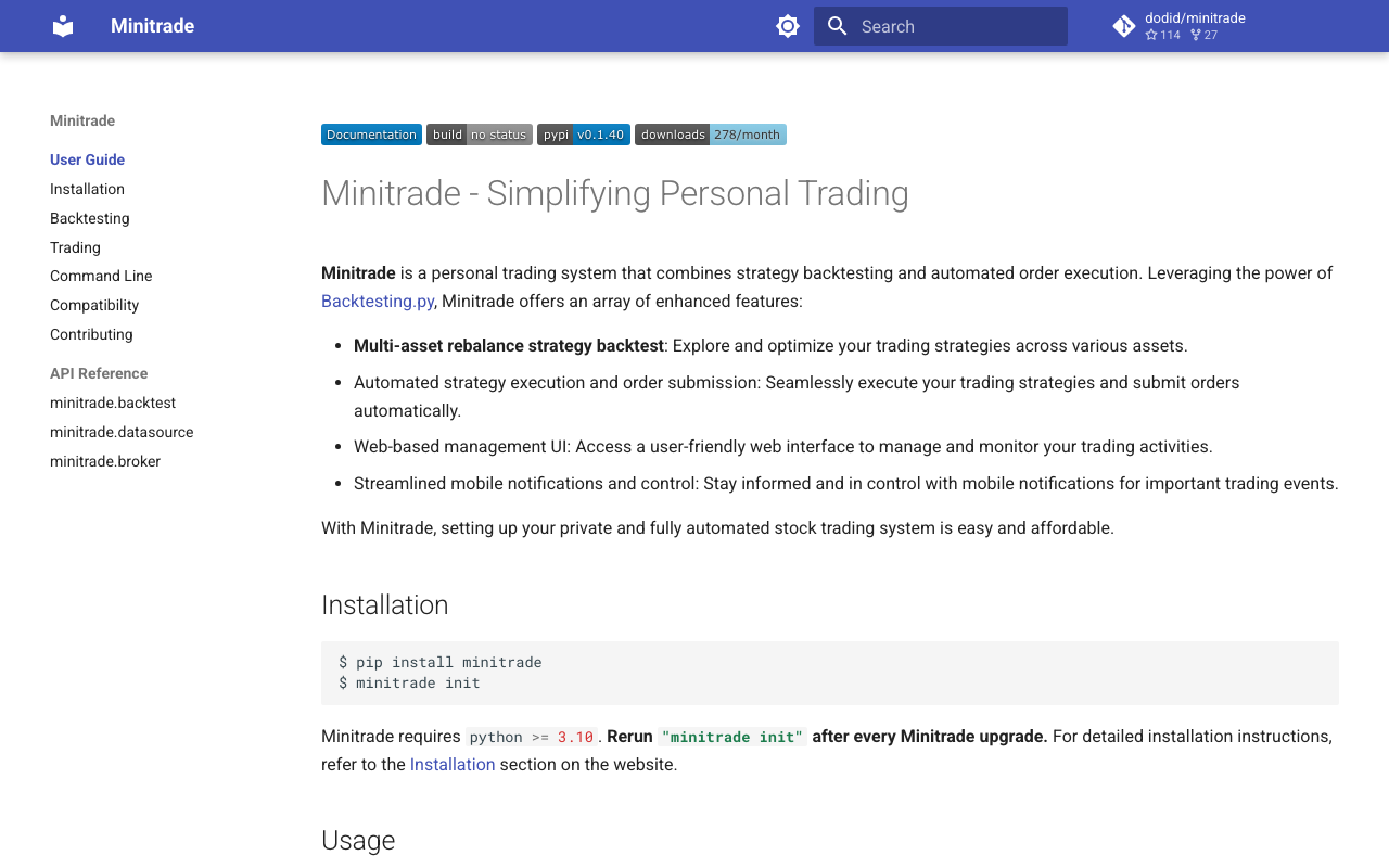 Minitrade