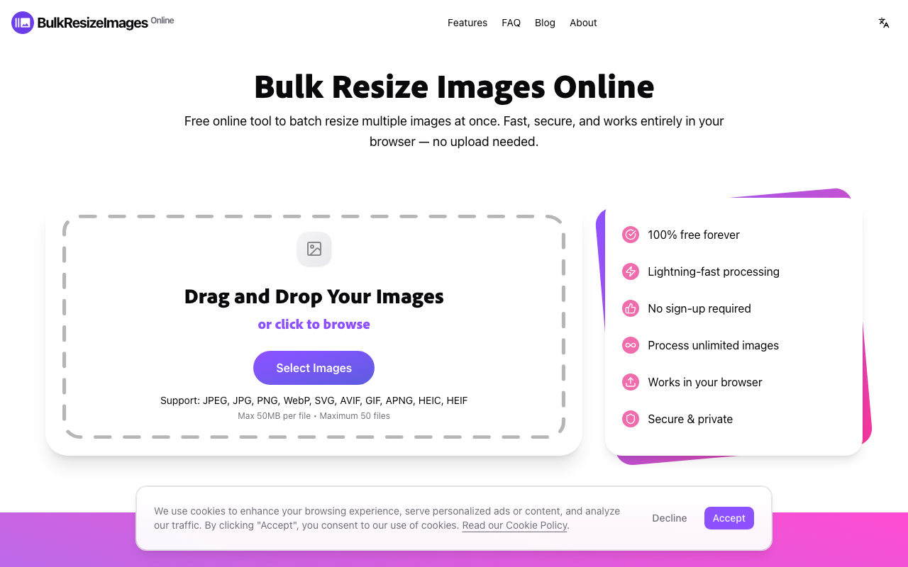 Bulk Resize Images Online