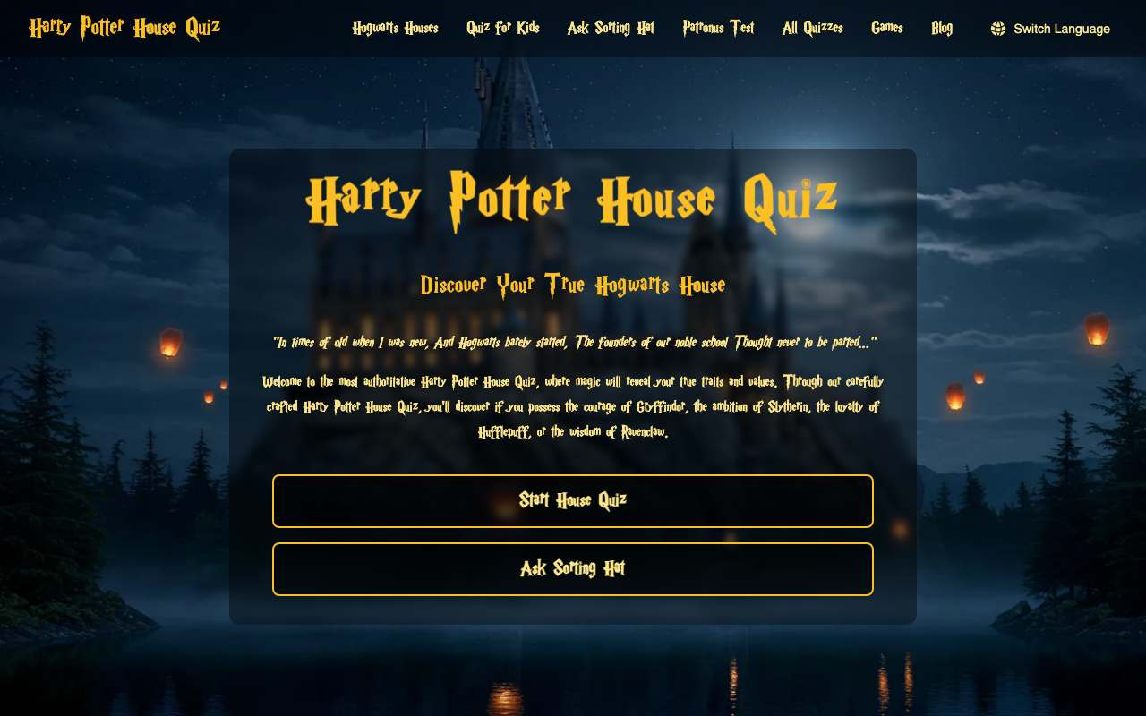 Harry Potter House Quiz