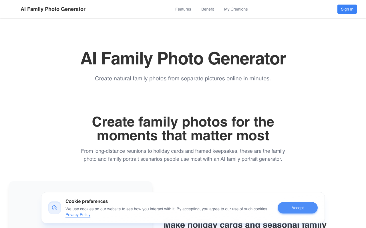 AI Family Photo Generator