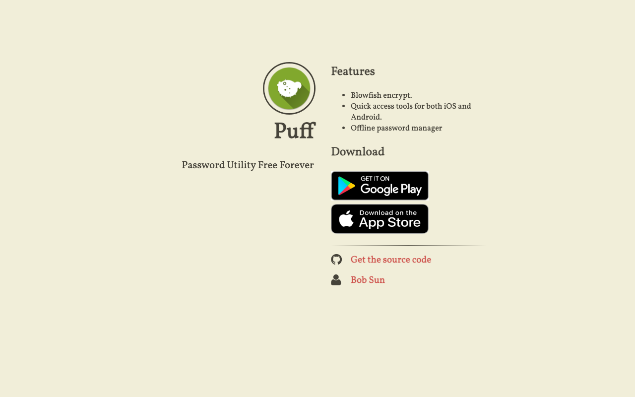 Puff Password Manager