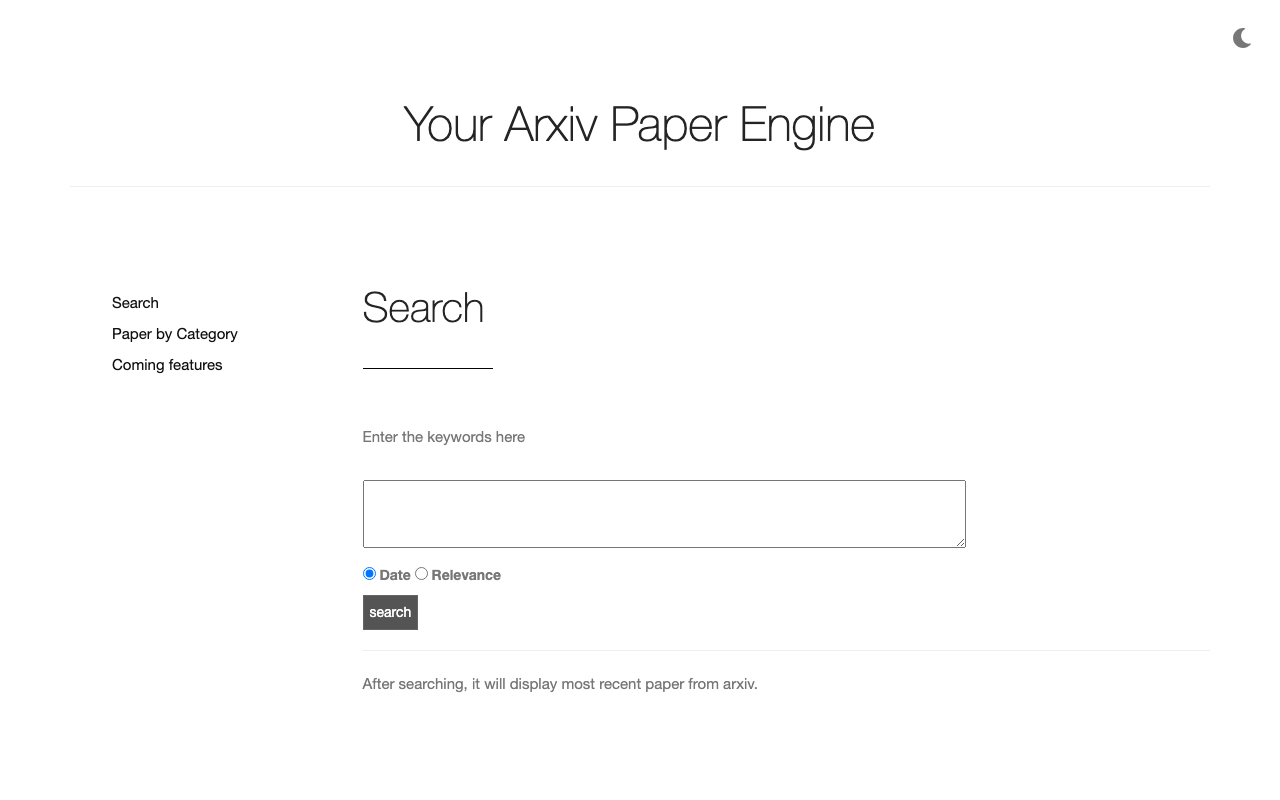 Arxiv Search