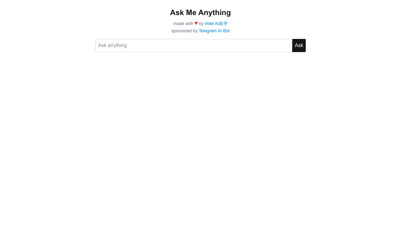 Ask Me Anything