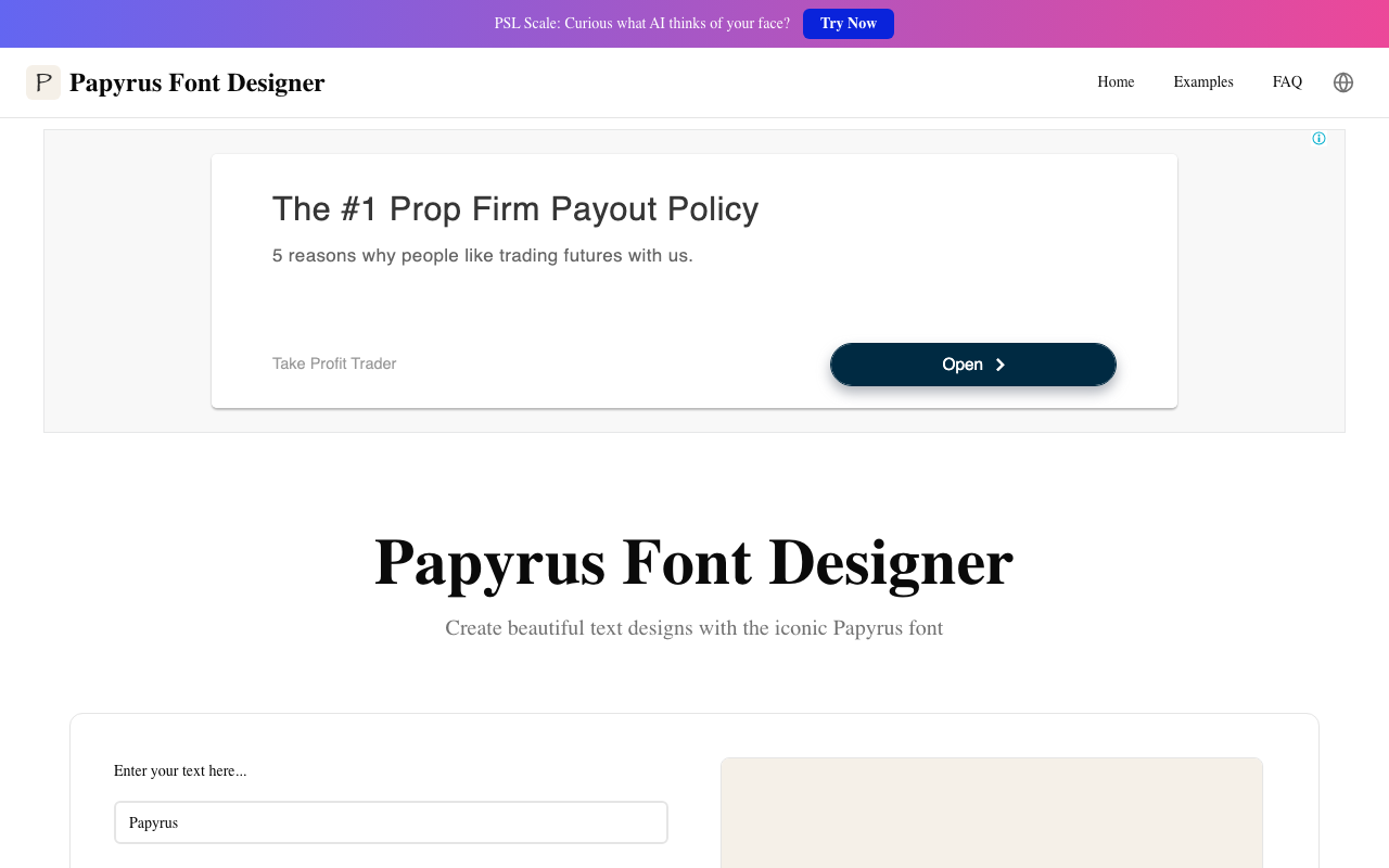 PapyrusFont.com
