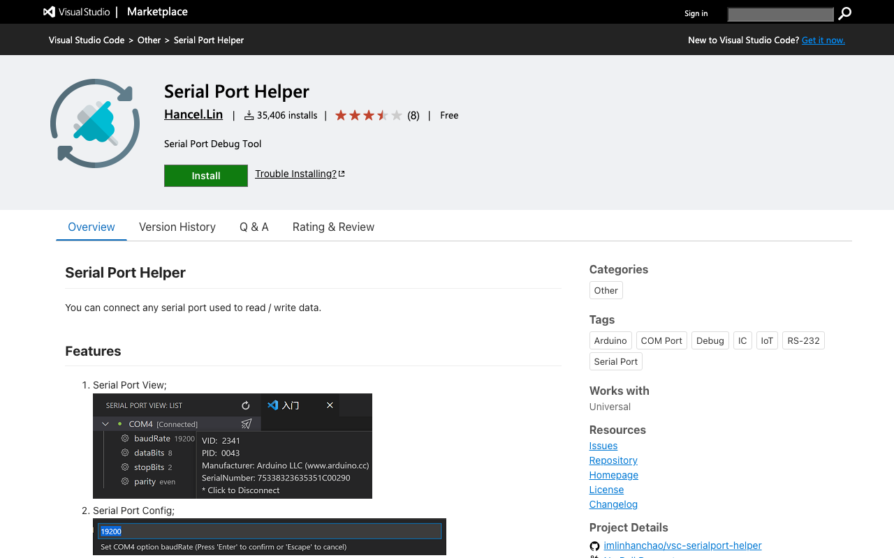 Serial Port Helper