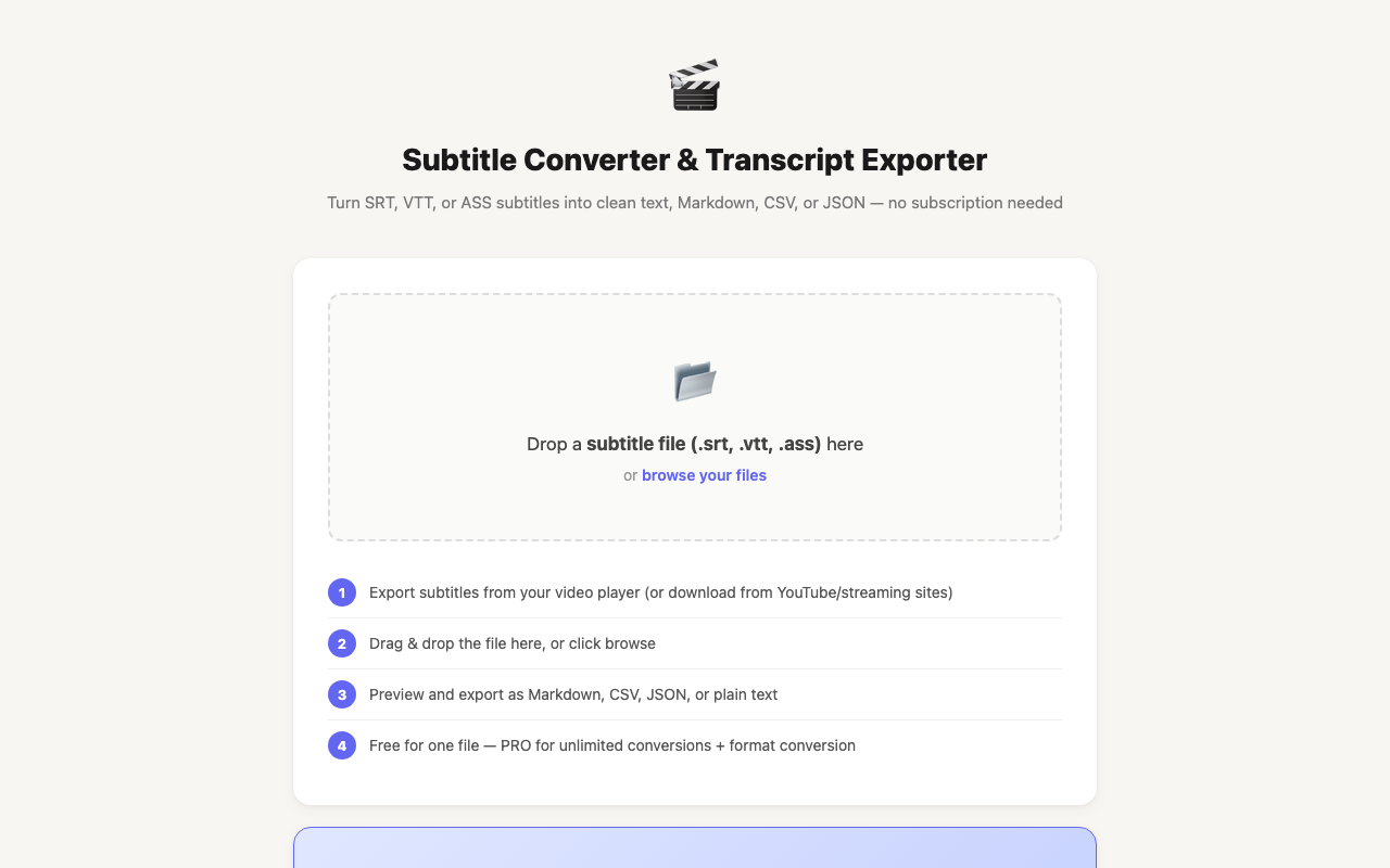 Subtitle Converter