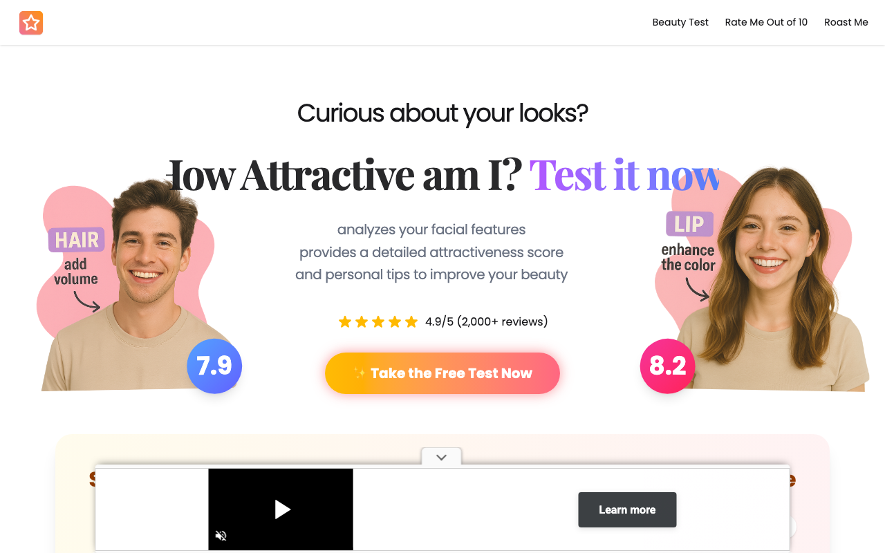 Free AI Beauty Test