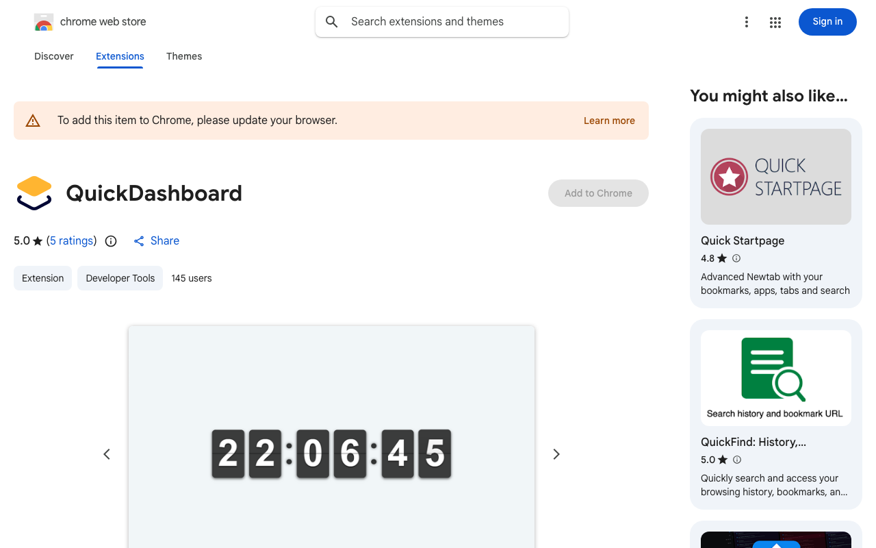 QuickDashboard