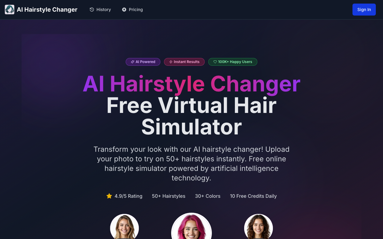 AI Hairstlye Changer