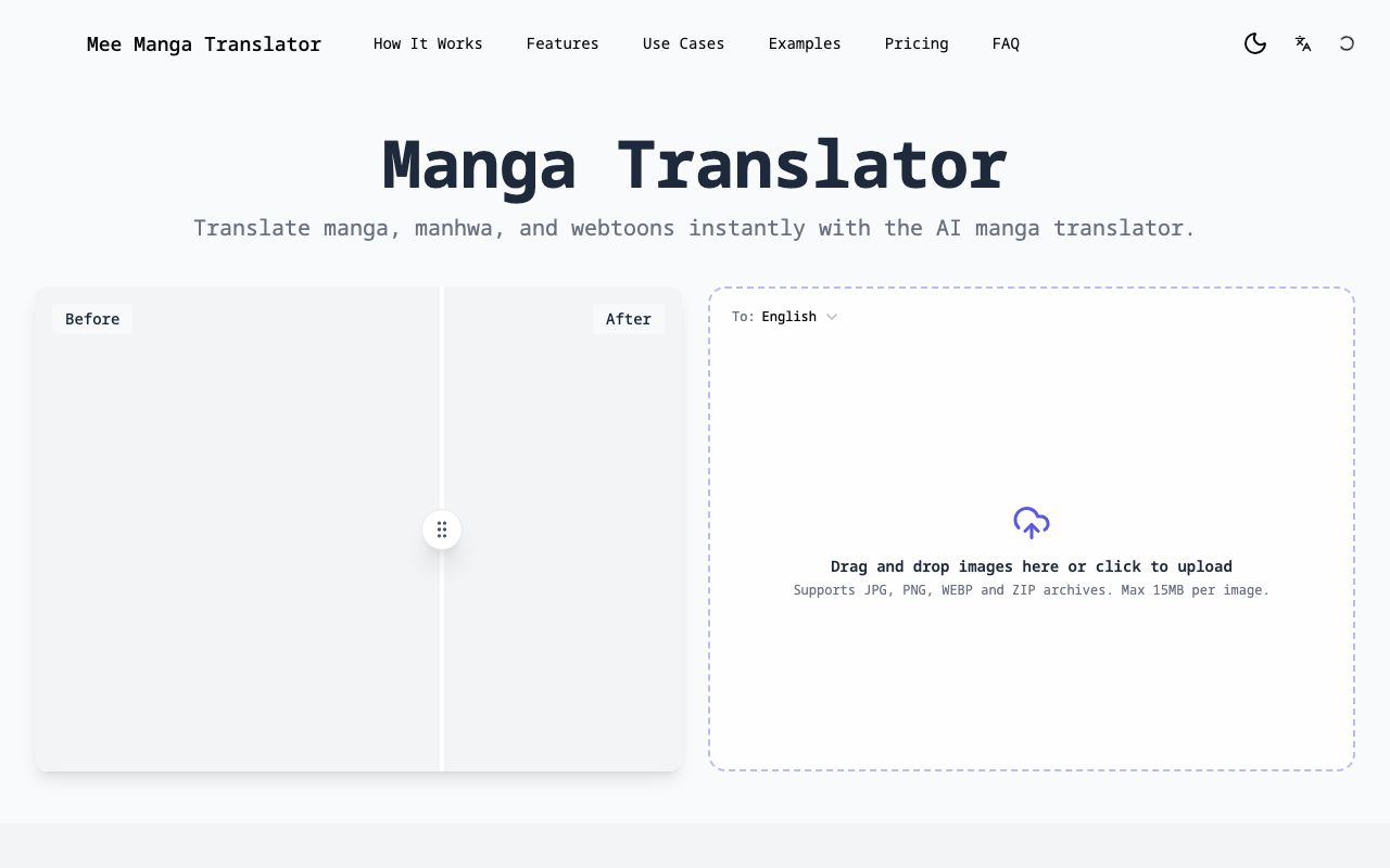 Mee Manga Translator