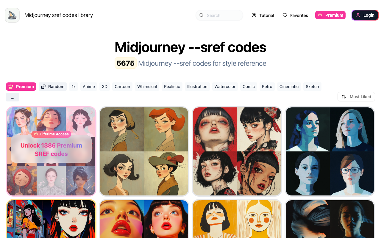 Midjourney 样式代码库