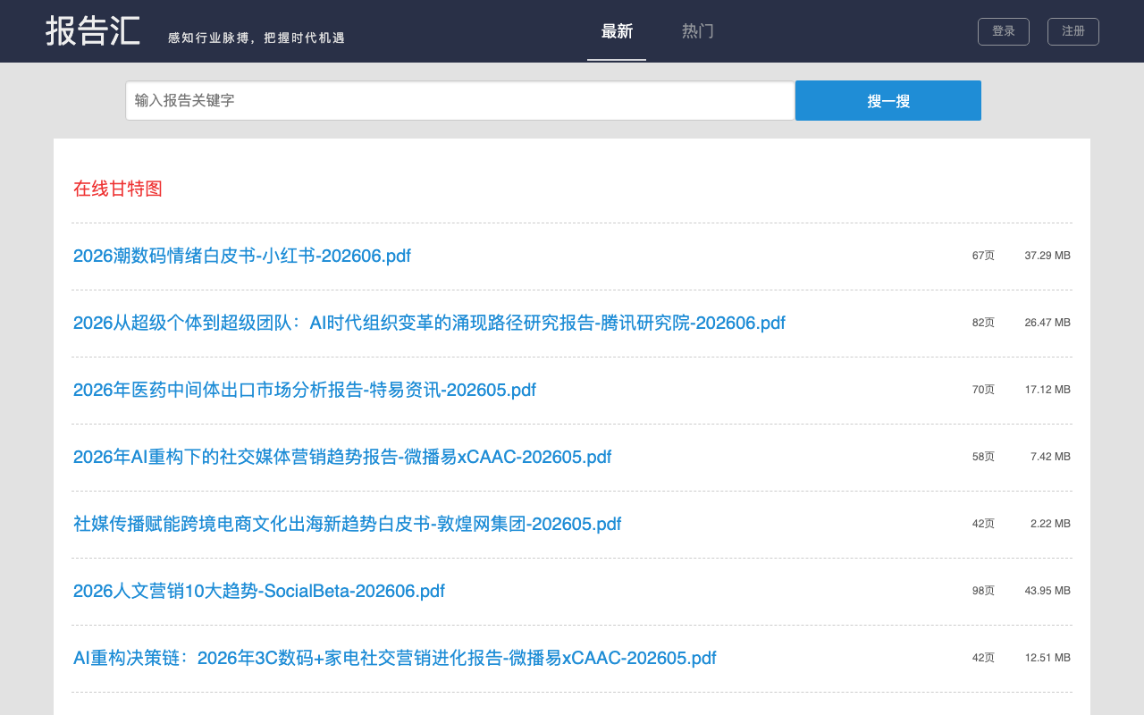 报告汇