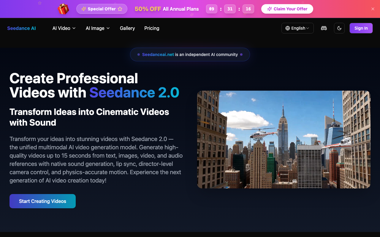 Seedance AI Video Generator