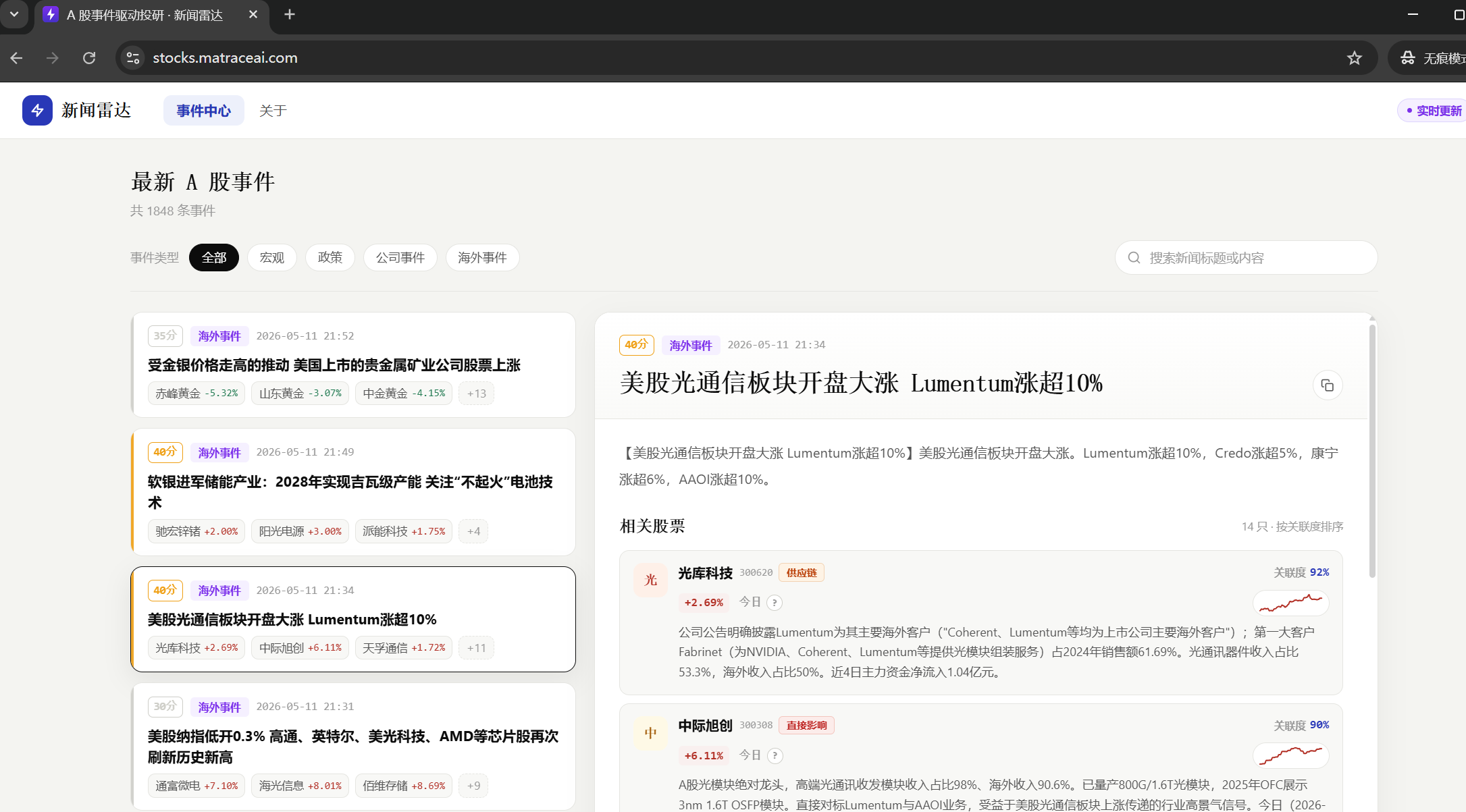 新闻雷达