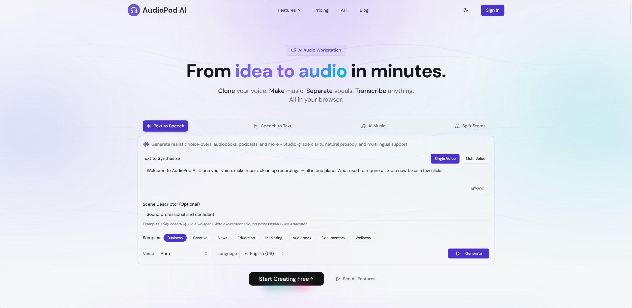 AudioPod AI